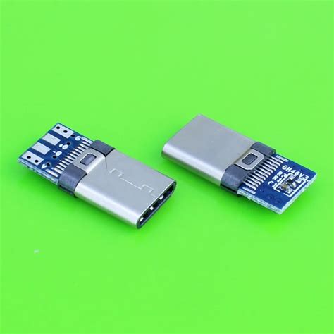 Diy Pin Usb Type C Usb C Male Welding Soldering Plug Connector