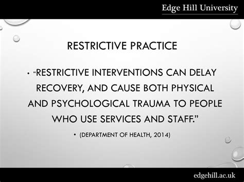 Restrictive Practices In Older Adult Care Ppt Download