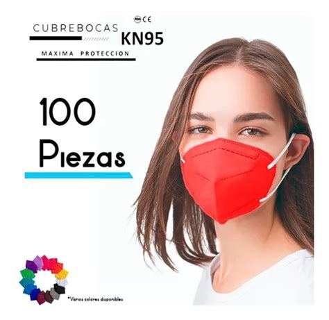 Cubre Bocas Mascarilla Kn Piezas Certificado Colores