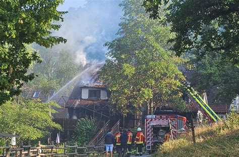 Brand in der Eselsmühle im Siebenmühlental Einsatzbericht