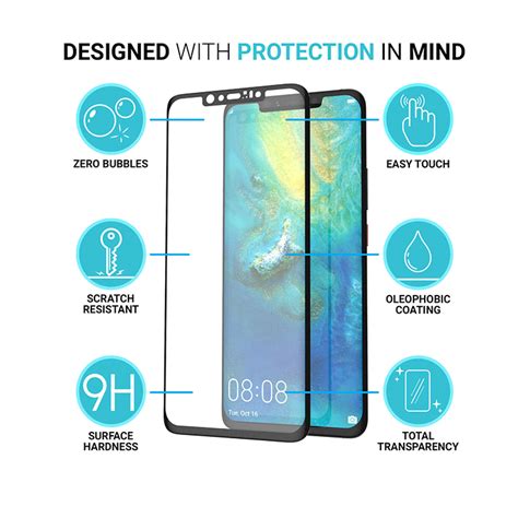 Huawei Mate 20 Pro Panzerglas 3D Full Cover bestellen | Swisscover.ch