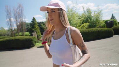 Lusty Blonde Girl Elena Lux Bends Over For Deep Anal Shagging Photos