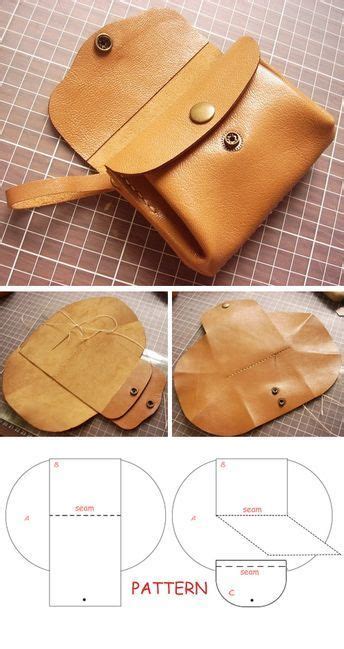 Diy Leather Purse Wallet Sew Tutorial Clutch Tutorial Clutch Tutorial