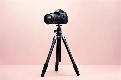 Premium Ai Image Camera Tripod Mount Attached To A Camera Body On A