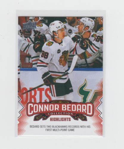 2023 24 Upper Deck Connor Bedard Collection Highlights Card 20 EBay