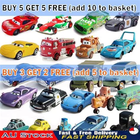 DISNEY PIXAR CARS Lightning McQueen 1:55 Diecast Model Car Toys Gift ...