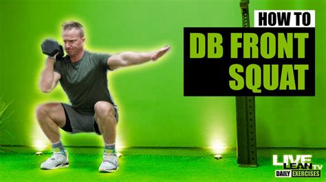 How To Do A Single Arm Dumbbell Front Squat Exercise Demonstration