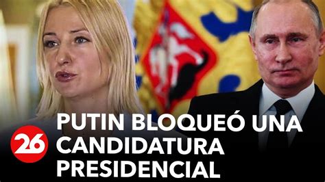 Putin bloqueó la candidatura presidencial de periodista pacifista YouTube