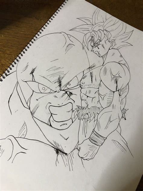 Dessin Son Gok Migatte No Gokui Kansei Vs Jiren Riputon