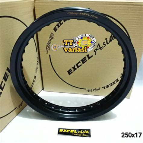 Jual Velg Takasago Excel Asia X Hole Warna Black Shopee