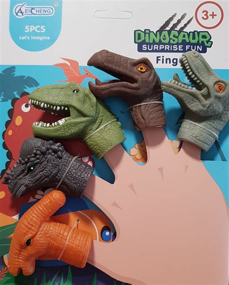 Finger Puppets - Dinosaurs (5 Pieces) - Curious Kids