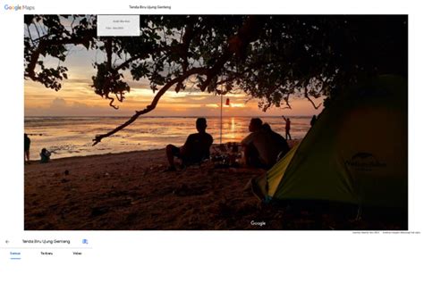 tenda biru ujung genteng google maps