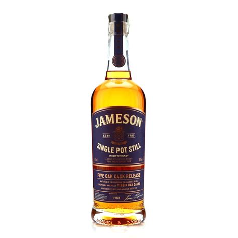 Jameson Single Pot Still Five Oak Cask 2023 Batch 1 Whisky Auctioneer