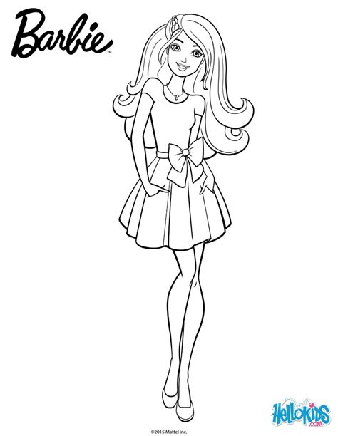 Dibujo De Barbie Para Colorear E Imprimir Imprime Barbie Para Colorear Haz Click En Imprimir