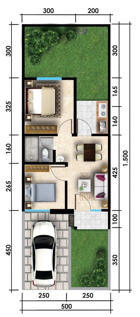 Gaya Terbaru 33 Desain Rumah Ukuran 4x15 Meter 1 Lantai Rumah Minimalis