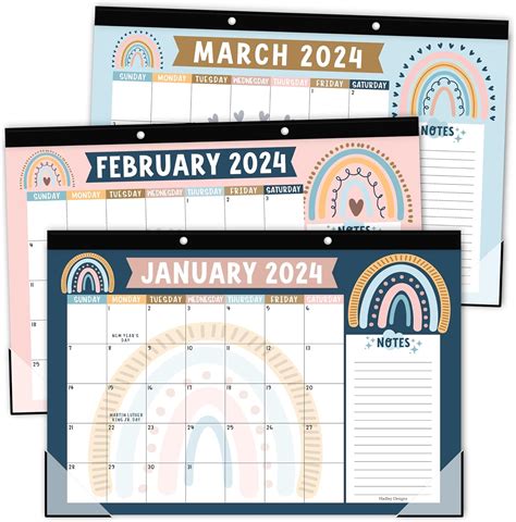 Kalendar Meja Besar Boho 2024 2025 Calender Meja Singapore Ubuy