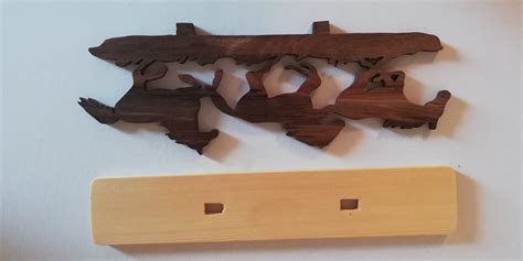 Running Horses Simple Handmade Sculpture Decor Wood Art A Etsy