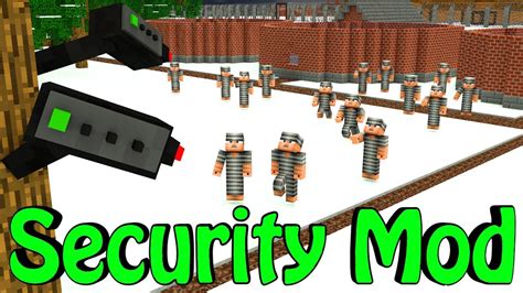 Minecraft Base Defense Mod Showcase House Security Security Camera