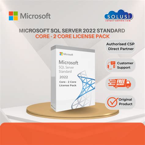 Harga Jual Lisensi Microsoft Sql Server 2022 Standard Core 2 Core