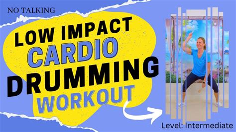 Minute Low Impact Cardio Drumming Workout Youtube