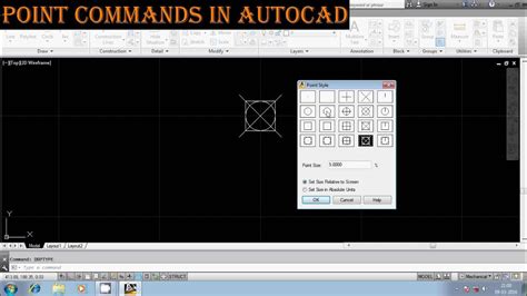 Point Command In Autocad Part 1 Youtube