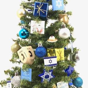 Chanukah Bush Hanukkah Themed 24 Christmas Tree Etsy