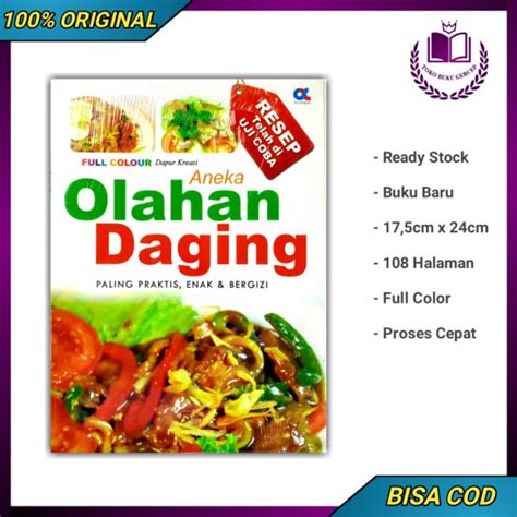 Jual Buku Masakan Aneka Olahan Daging Paling Praktis Enak Lezat