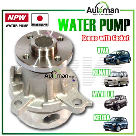 Clearance Stock Npw Water Pump Perodua Kelisa Viva Kenari Myvi