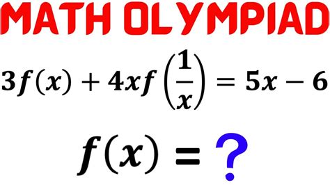 Find The Function Fx In The Functional Equation Try This Simple