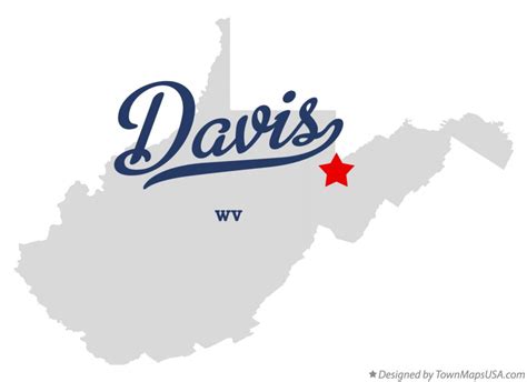 Map of Davis, WV, West Virginia