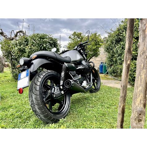 Silencieux Mistral Coniques Exclusive Full Black Pour Moto Guzzi V