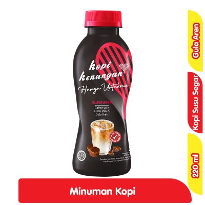 Jual Kopi Kenangan Hanya Untukmu Minuman Kopi Black Aren 220 Ml