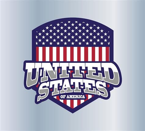 Premium Vector America Usa Flag Logo