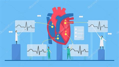 Ilustración Del Vector Cardiológico Esta Enfermedad Se Está