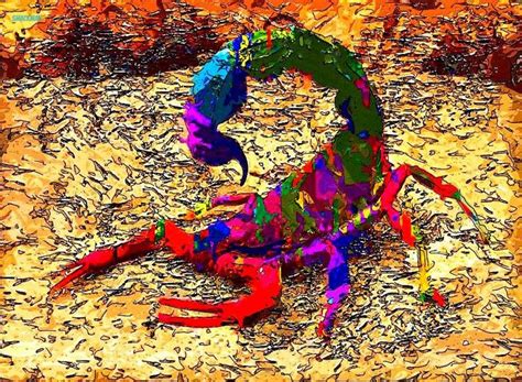 Colorful Scorpion | Painting, Artwork, Color