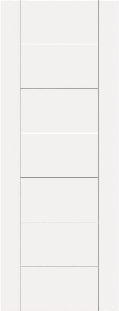 Modern 7 Panel White - Prefinished Internal Door Set At Climadoor