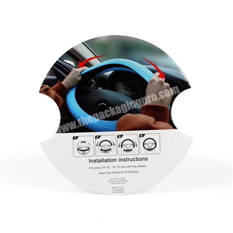 Custom Print Corrugated Cardboard Steering Wheel Cover Packaging