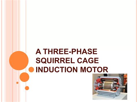 The Squirrel Cage Induction Motor Ppt