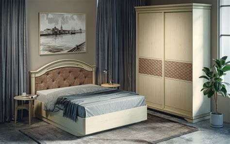 Комплект спальни София -1, дуб белый - купить Комплект спальни София -1 ...