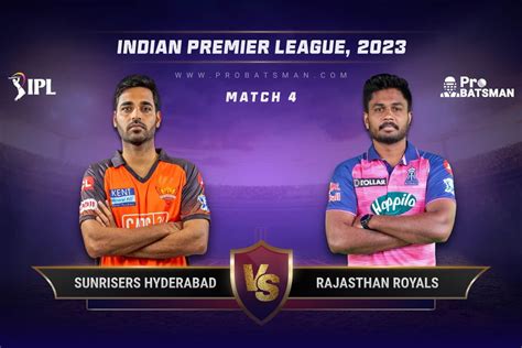 Srh Vs Rr Dream Prediction With Stats Pitch Report Player Record