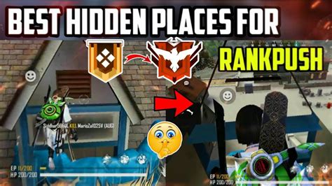 Best Hidden Places In Garena FreeFire Top Invisible Hiding Places In