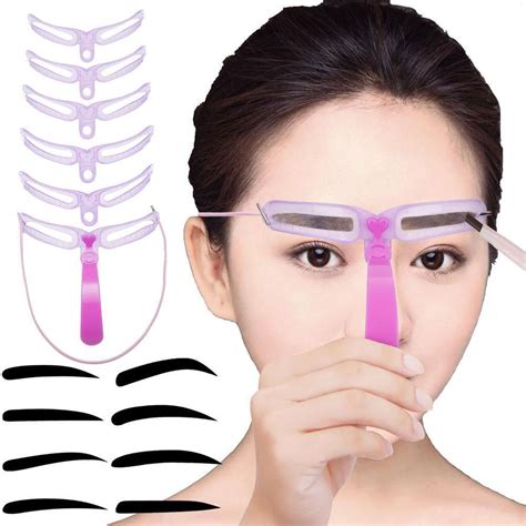 Pcs Styles Eyebrow Shaping Stencils Grooming Shaper Reusable Template