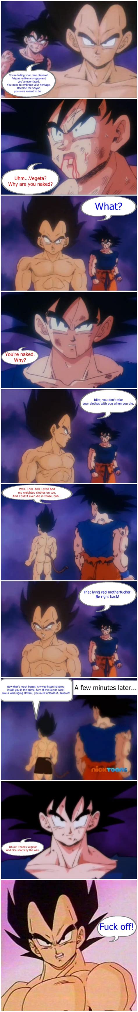 Dbz Funnyversewhy Are You Naked Alternate Version By Ssjgoku10 On Deviantart