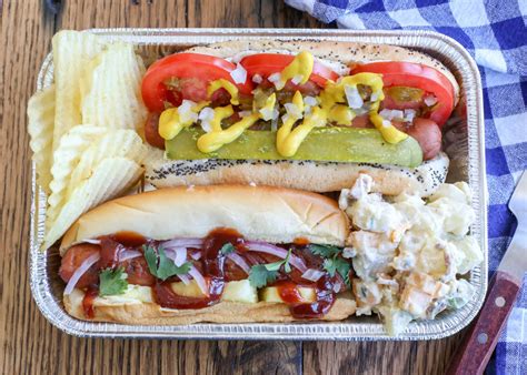 Build Your Own Hot Dog Bar Barefeet In The Kitchen