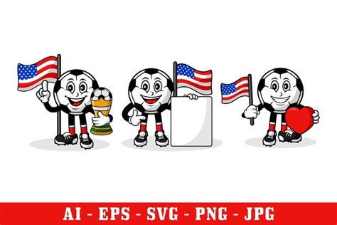 Mascot cartoon character football team america