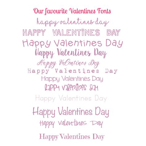 Valentines Day Fonts perfect for invitations & More - Adventures With Four