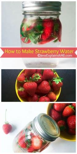 How To Make Strawberry Water Benefits Of Strawberry Infused Water