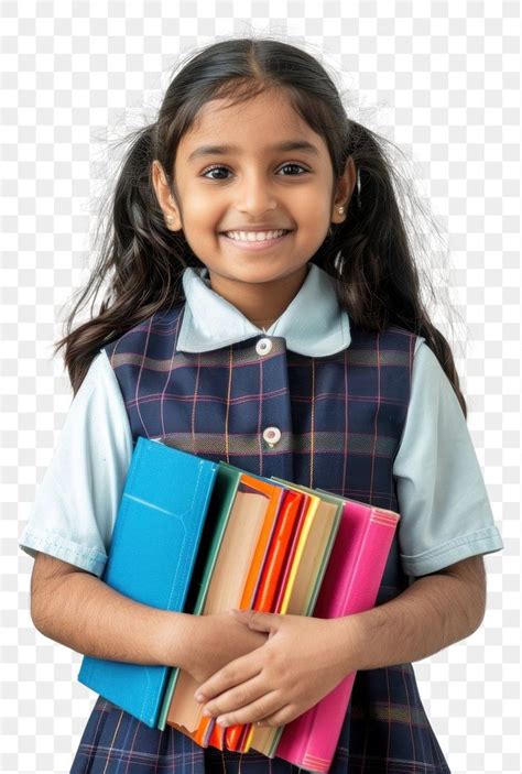 png  smiling girl holding colorful books  minty