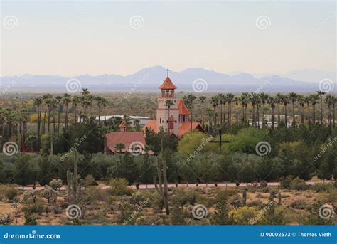 Florence Arizona St Anthony`s A Monastery In The Desert Stock