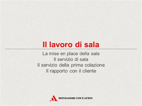 Il Lavoro Di Sala Ppt Video Online Scaricare Prima Colazione Mise